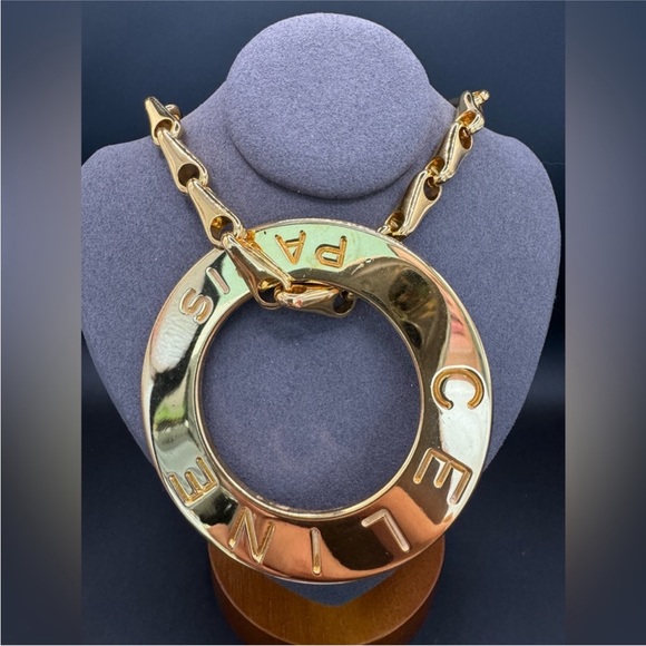 Celine Jewelry - 24K gold plated Celine vintage EXTRA LARGE necklace